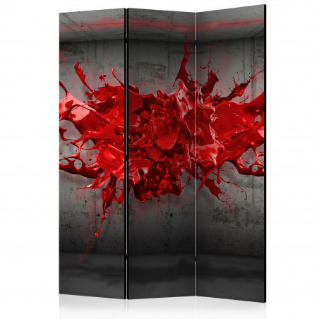 Paravan Red Ink Blot [Room Dividers] 135 cm x 172 cm-01