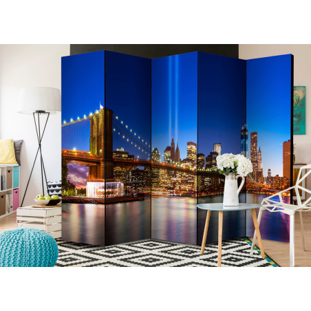 Paravan Blue New York Ii [Room Dividers] 225 cm x 172 cm-01