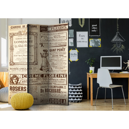 Paravan Vintage Magazines [Room Dividers] 135 cm x 172 cm-01