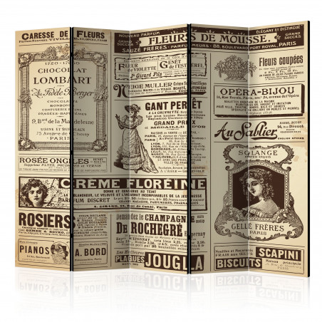 Paravan Vintage Magazines Ii [Room Dividers] 225 cm x 172 cm-01