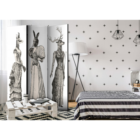 Paravan Chic Zoo [Room Dividers] 135 cm x 172 cm-01