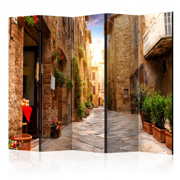 Paravan Colourful Street In Tuscany Ii [Room Dividers] 225 cm x 172 cm