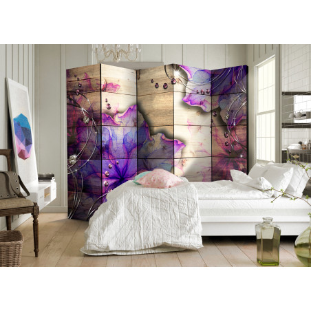 Paravan Purple Memory Ii [Room Dividers] 225 cm x 172 cm-01