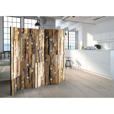 Paravan Wooden Constellation Ii [Room Dividers] 225 cm x 172 cm-01