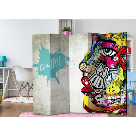 Paravan Graffiti Beauty [Room Dividers] 225 cm x 172 cm-01