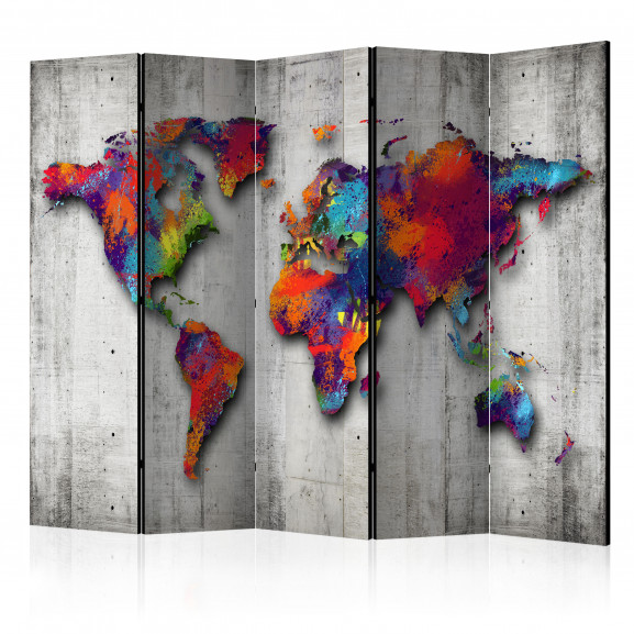 Paravan Concrete World [Room Dividers] 225 cm x 172 cm