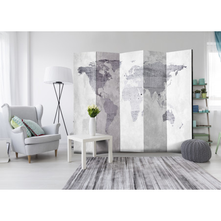 Paravan Concrete Map [Room Dividers] 225 cm x 172 cm-01