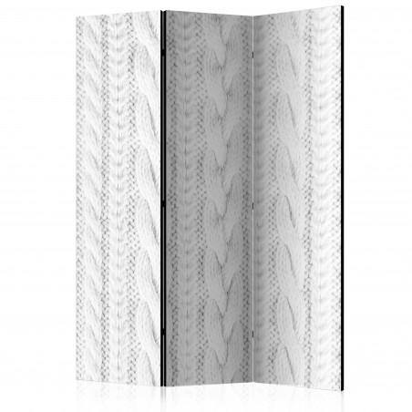 Paravan White Knit [Room Dividers] 135 cm x 172 cm-01