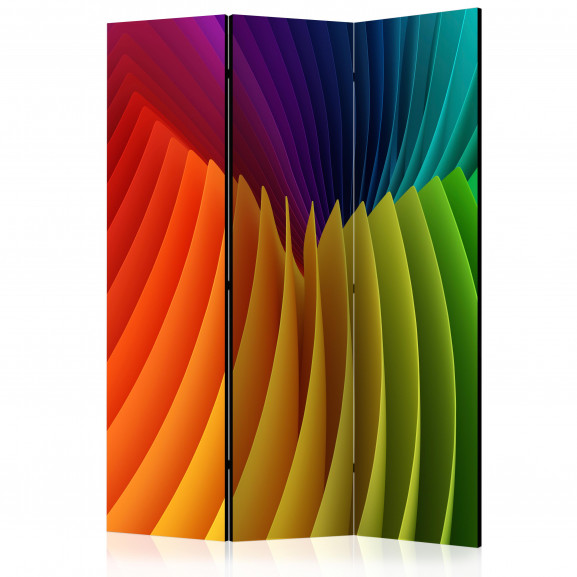 Paravan Rainbow Wave [Room Dividers] 135 cm x 172 cm