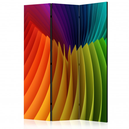 Paravan Rainbow Wave [Room Dividers] 135 cm x 172 cm-01