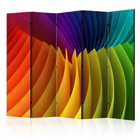 Paravan Rainbow Wave Ii [Room Dividers] 225 cm x 172 cm-01