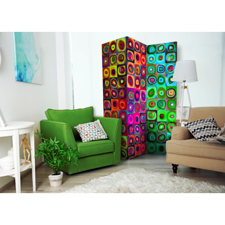 Paravan Colorful Abstract Art [Room Dividers] 135 cm x 172 cm-01