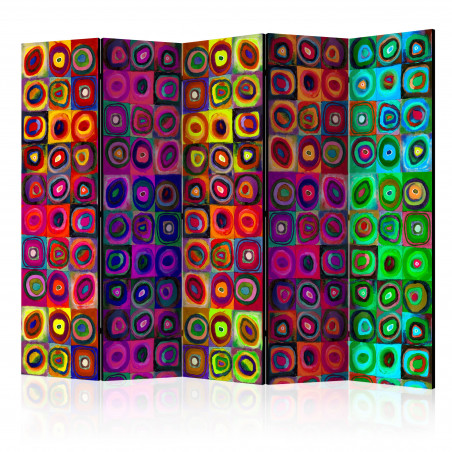 Paravan Colorful Abstract Art Ii [Room Dividers] 225 cm x 172 cm-01