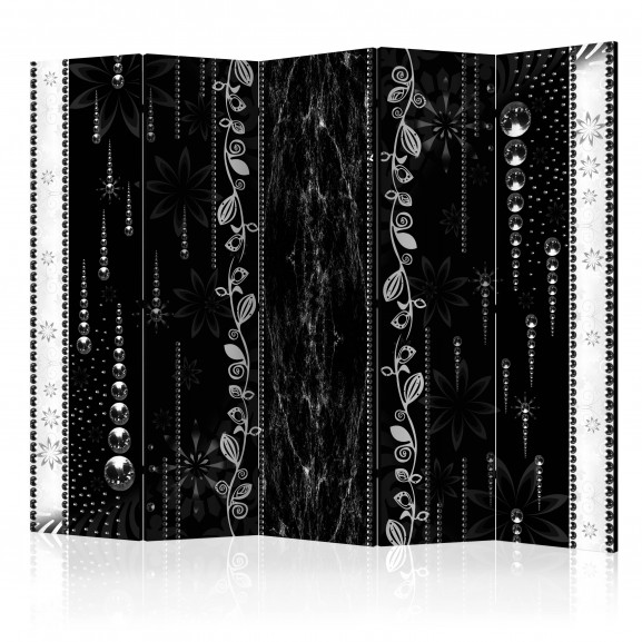 Paravan Black Elegance Ii [Room Dividers] 225 cm x 172 cm