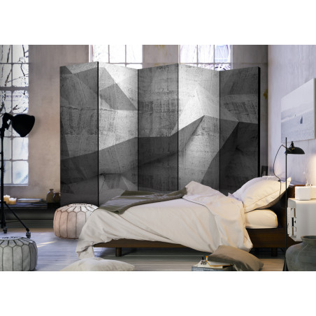 Paravan Concrete Geometry Ii [Room Dividers] 225 cm x 172 cm-01