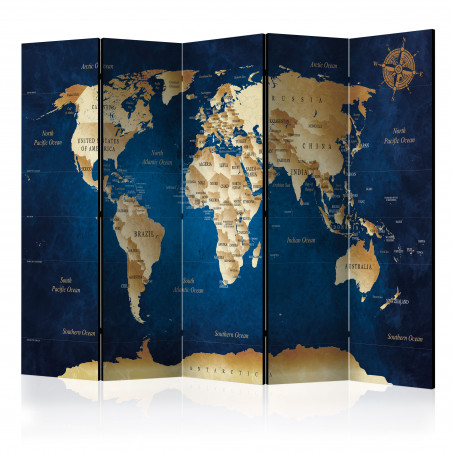 Paravan The Dark Blue Depths [Room Dividers] 225 cm x 172 cm-01