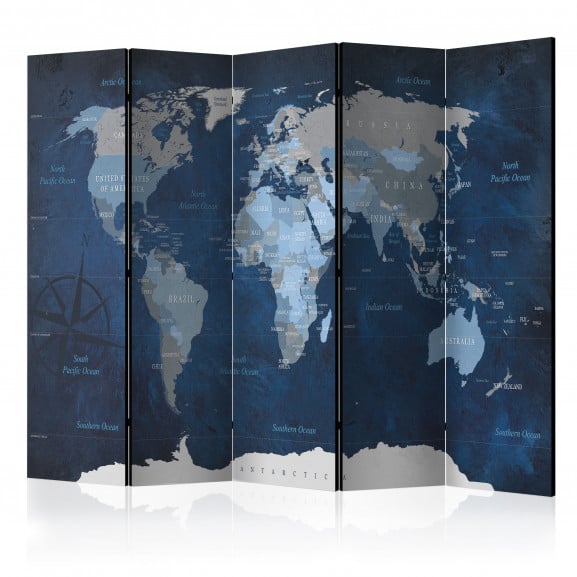 Paravan Dark Blue World [Room Dividers] 225 cm x 172 cm