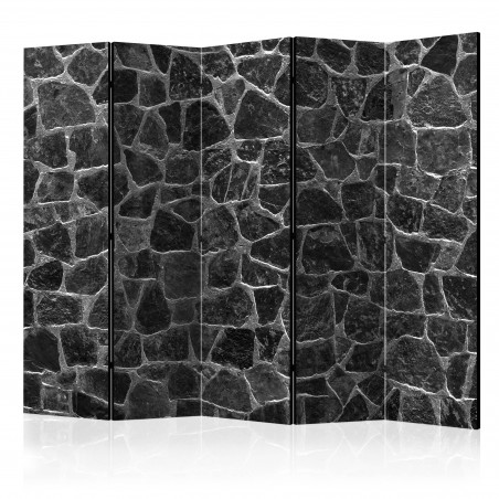 Paravan Black Stones Ii [Room Dividers] 225 cm x 172 cm-01