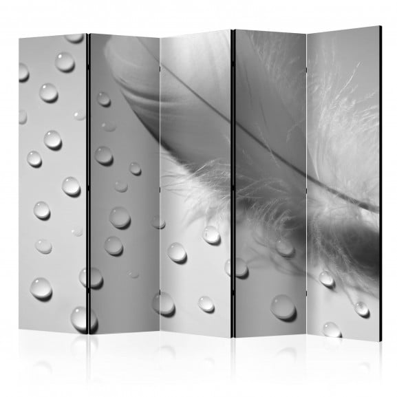 Paravan White Feather Ii [Room Dividers] 225 cm x 172 cm