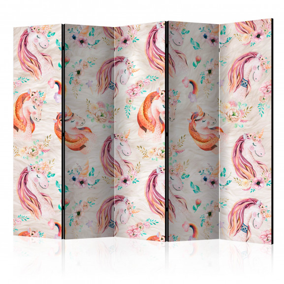 Paravan Pastel Unicorns Ii [Room Dividers] 225 cm x 172 cm