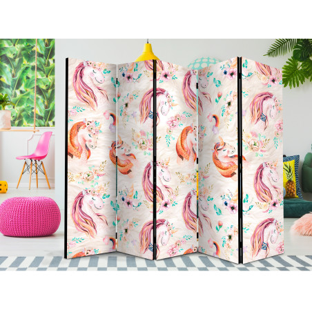 Paravan Pastel Unicorns Ii [Room Dividers] 225 cm x 172 cm-01