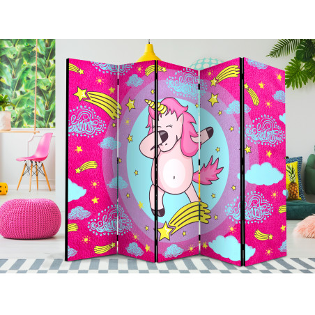 Paravan Dancing Unicorn Ii [Room Dividers] 225 cm x 172 cm-01