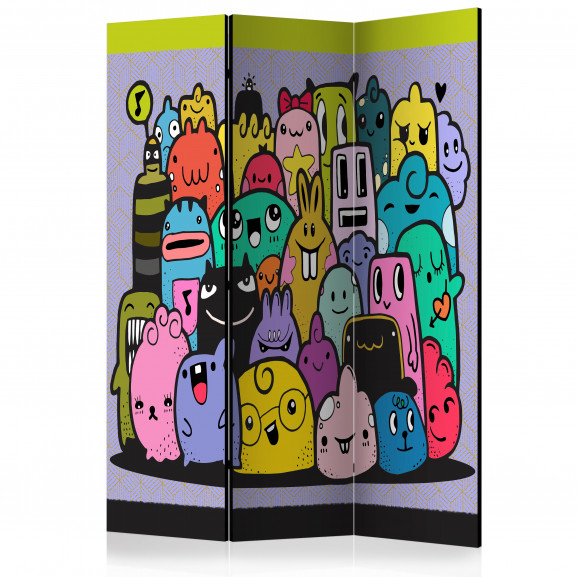 Paravan Monsters From 3Rd C Grade [Room Dividers] 135 cm x 172 cm