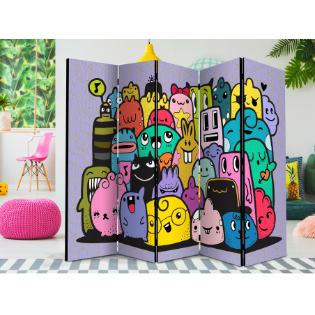 Paravan Monsters From 3Rd C Grade Ii [Room Dividers] 225 cm x 172 cm-01