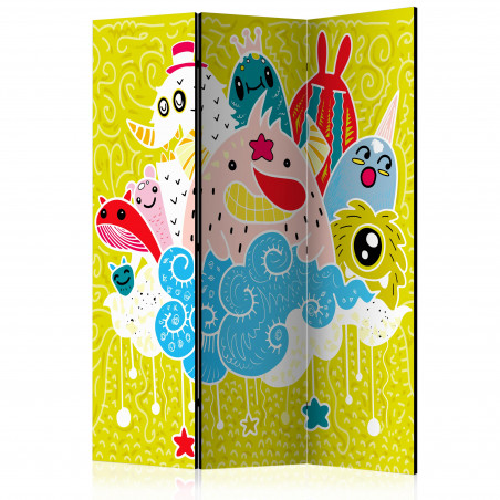 Paravan Happy Creatures [Room Dividers] 135 cm x 172 cm-01