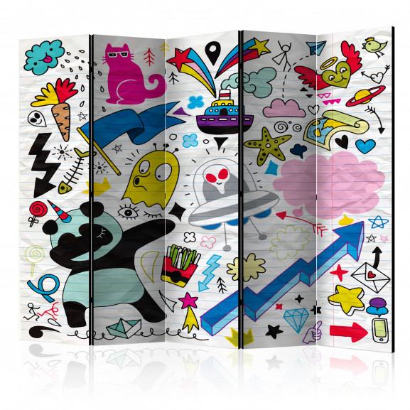 Paravan Energetic Panda Ii [Room Dividers] 225 cm x 172 cm