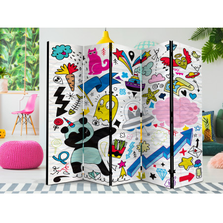 Paravan Energetic Panda Ii [Room Dividers] 225 cm x 172 cm-01