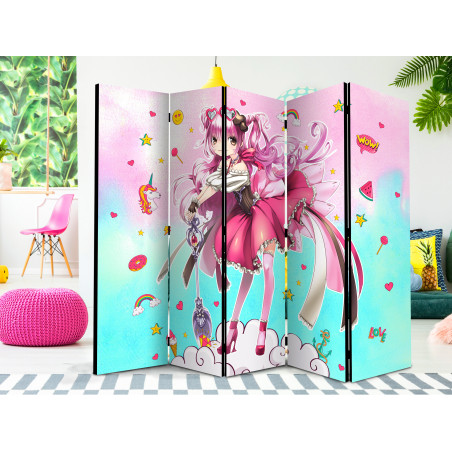 Paravan Sorceress Miko Ii [Room Dividers] 225 cm x 172 cm-01