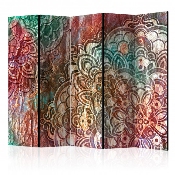 Paravan Mandala: Copper Garden Ii [Room Dividers] 225 cm x 172 cm