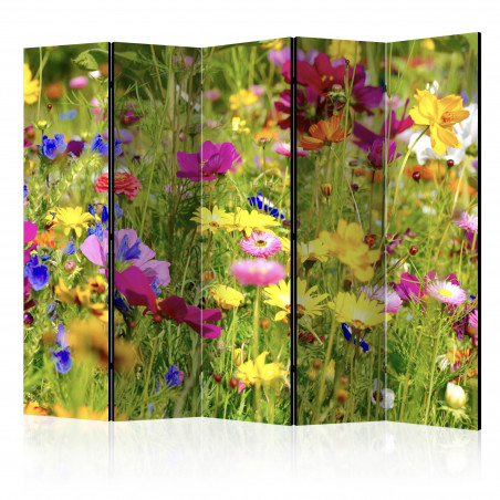 Paravan Summer Flowers Ii [Room Dividers] 225 cm x 172 cm-01