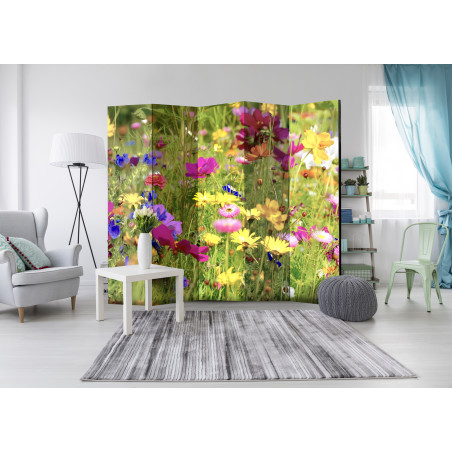 Paravan Summer Flowers Ii [Room Dividers] 225 cm x 172 cm-01