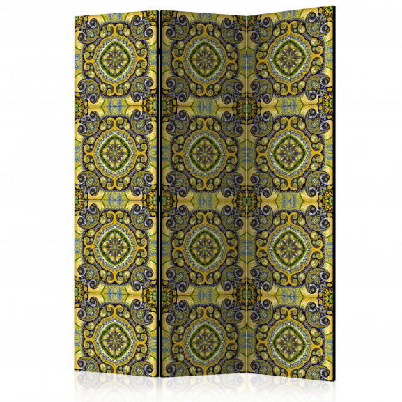 Paravan Malachite Mosaic [Room Dividers] 135 cm x 172 cm