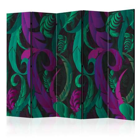 Paravan Dance Of Feathers Ii [Room Dividers] 225 cm x 172 cm-01
