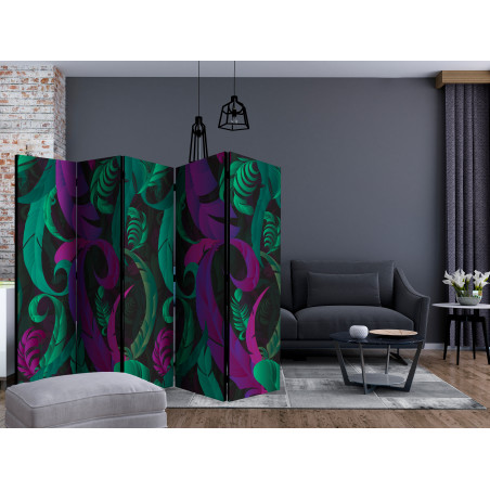 Paravan Dance Of Feathers Ii [Room Dividers] 225 cm x 172 cm-01