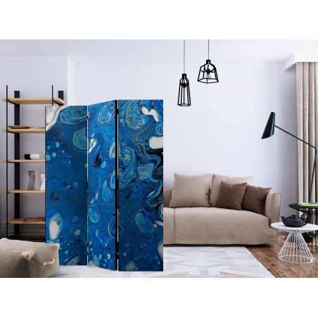 Paravan Blue Stream [Room Dividers] 135 cm x 172 cm-01