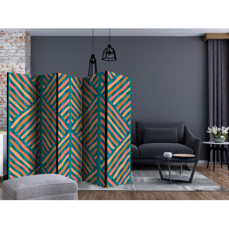 Paravan Ethnic Composition Ii [Room Dividers] 225 cm x 172 cm-01