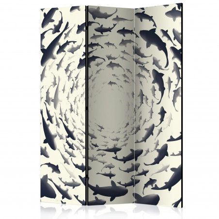 Paravan Fish Swirl [Room Dividers] 135 cm x 172 cm-01