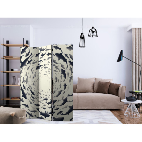 Paravan Fish Swirl [Room Dividers] 135 cm x 172 cm-01