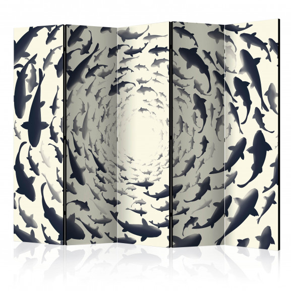 Paravan Fish Swirl Ii [Room Dividers] 225 cm x 172 cm