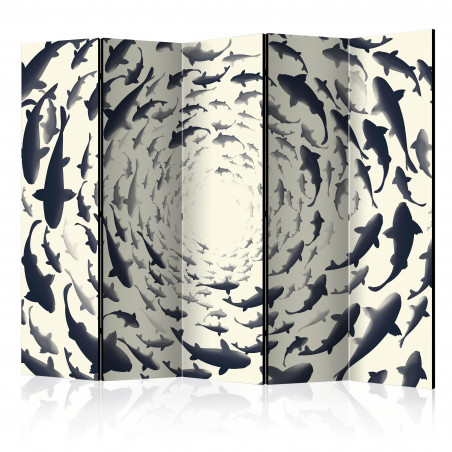 Paravan Fish Swirl Ii [Room Dividers] 225 cm x 172 cm-01