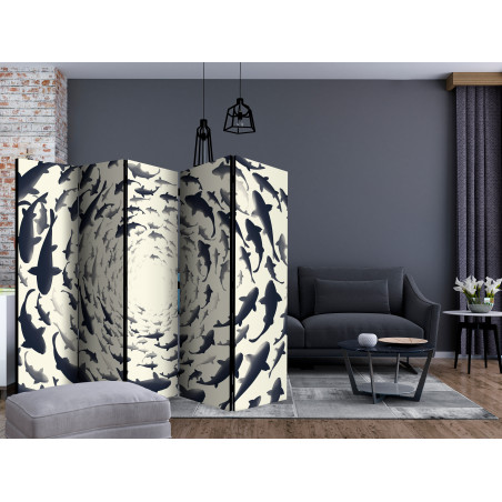 Paravan Fish Swirl Ii [Room Dividers] 225 cm x 172 cm-01