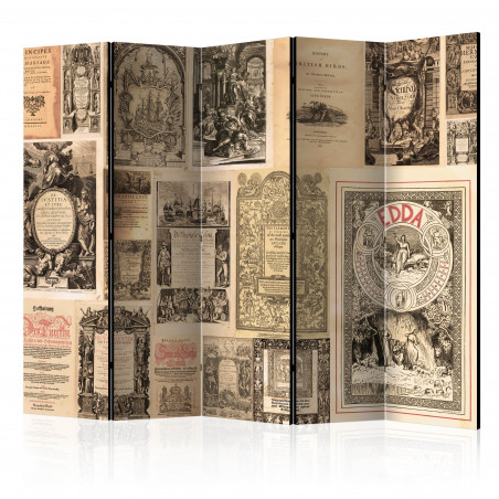 Paravan Vintage Books Ii [Room Dividers] 225 cm x 172 cm-01