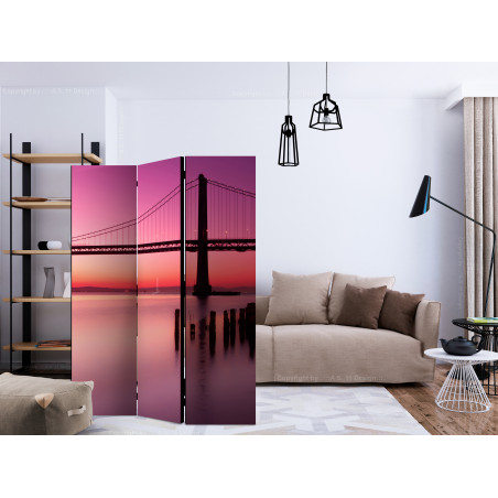 Paravan Purple Evening [Room Dividers] 135 cm x 172 cm-01