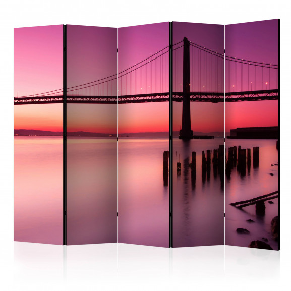 Paravan Purple Evening Ii [Room Dividers] 225 cm x 172 cm