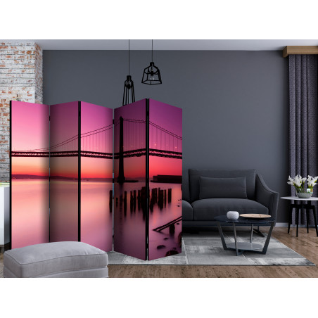 Paravan Purple Evening Ii [Room Dividers] 225 cm x 172 cm-01