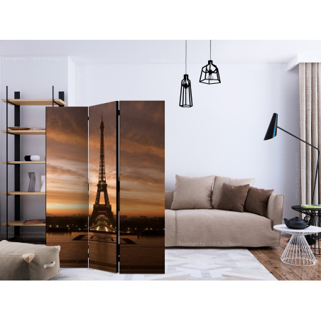 Paravan Evening Colours Of Paris [Room Dividers] 135 cm x 172 cm-01